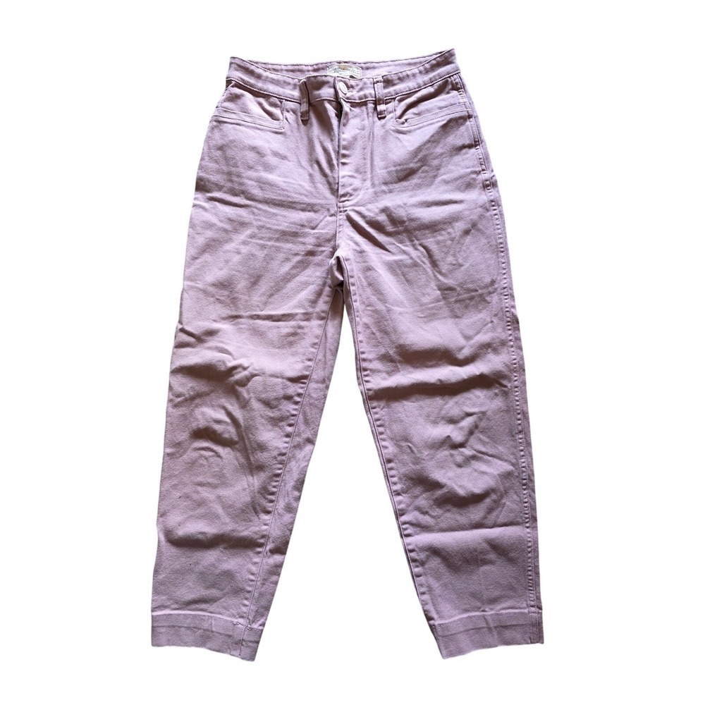 Madewell Pink Denim Jeans 2 Womens High Rise‎ Skinny Leg Cotton Blend